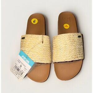 Reef Woman's Cushion Scout Braids Slide-On Sandals NWT Size 9 Vintage Color